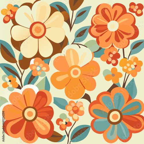 seamless pattern with flowers