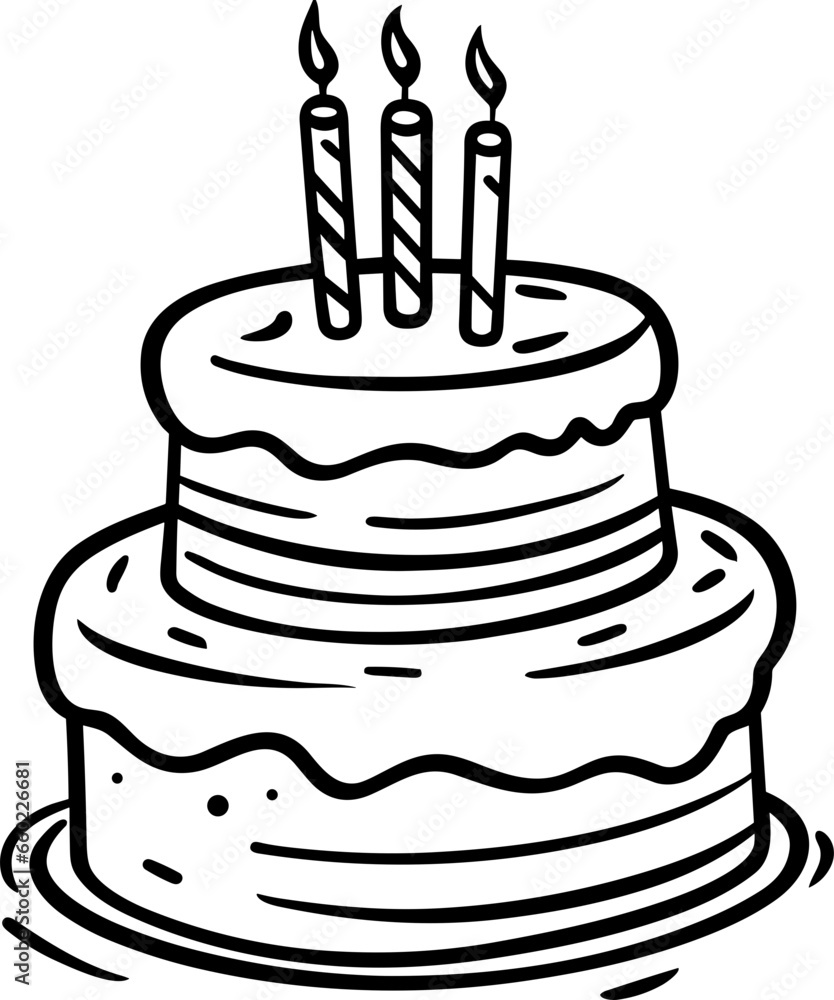 Cakes Handdrawn Doodle Illustration Cakes Handdrawn Doodle Illustration