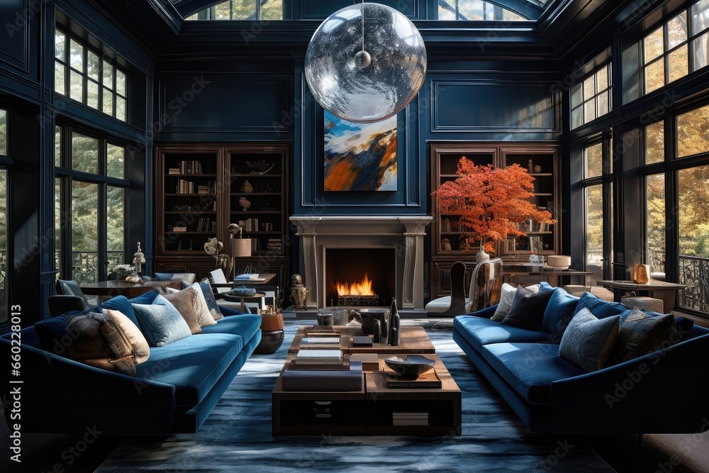 Effortlessly Chic: Embracing the Bright and Blue Living Room Style for a Modern Look