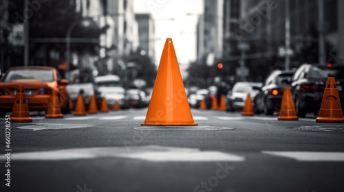Road Work Ahead: Unraveling the Story Behind a Traffic Cone in the Middle of an Intersection