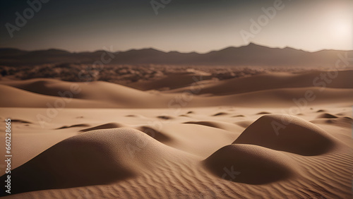 Desert sand dunes in Death Valley National Park. California. USA