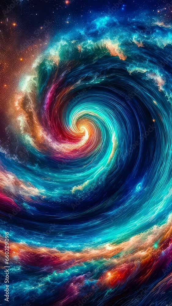Colorful Swirl in Space Colorful Swirl in Space