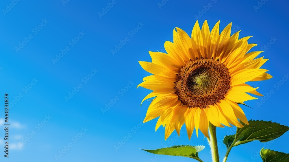 sunflowers against the endless blue sky sunflowers against the endless blue sky