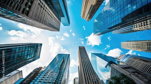 towering skyscrapers, cityscape photography collections, architectural publications, and real estate marketing materials