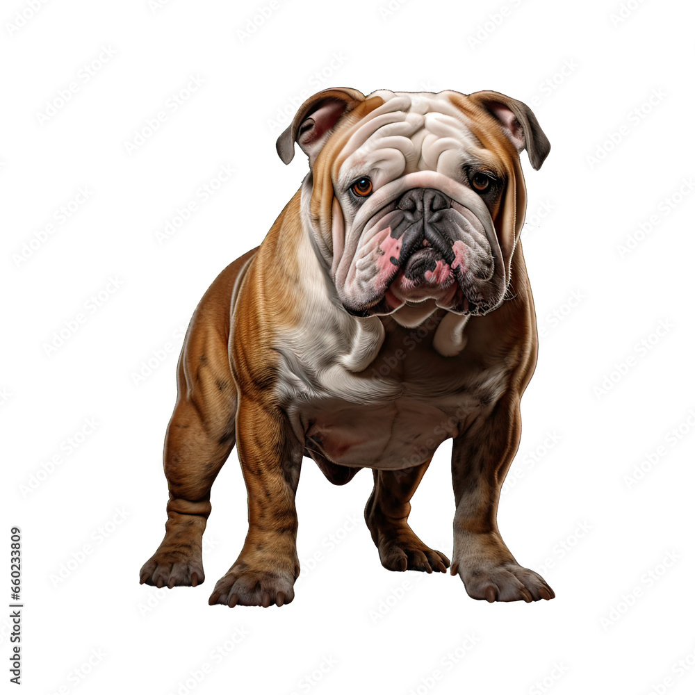 Obraz premium english bulldog isolated on white background