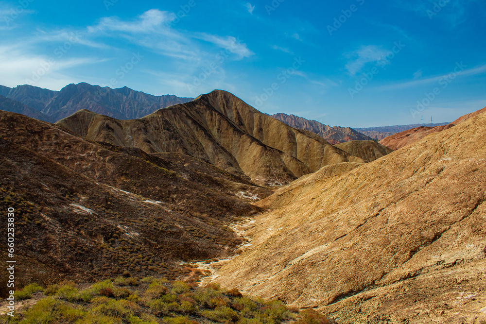 Zhangye Danxia Geological park scenery in China Zhangye Danxia Geological park scenery in China