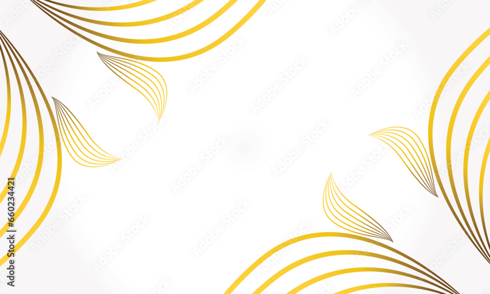 Fototapeta premium elegant white gold floral background with floral and leaf ornament
