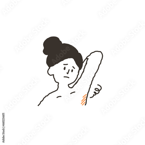 脇のトラブルが気になる女性