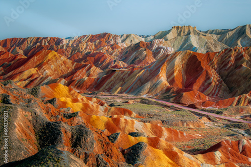 Zhangye colorful danxia landform scenic spot, horizontal image