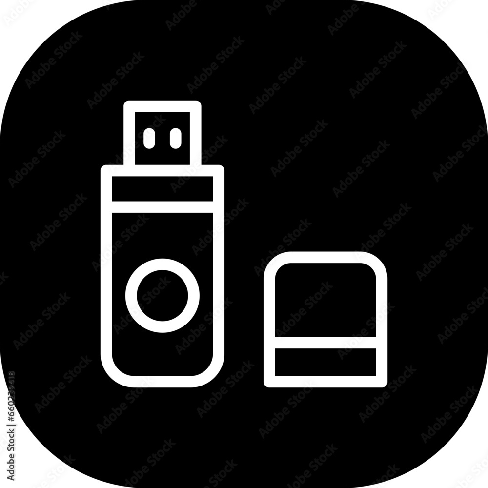 USB inspection icon with black filled line outline style. usb, plug, technology, cable, port, connection, connector. Vector Illustration USB inspection icon with black filled line outline style. usb, plug, technology, cable, port, connection, connector. Vector Illustration