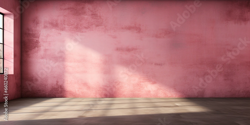 Beautiful original background image of pink tones with a play of light and shadow on the wall