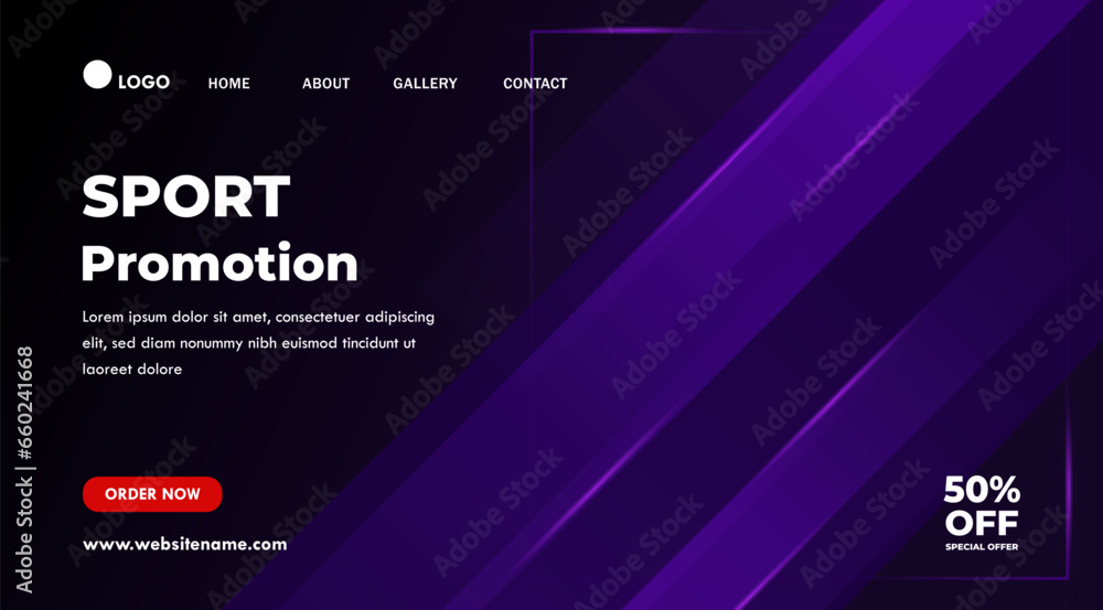 Social Media Banner Template. Sports Shopping Store. With Modern Concept for Landing Page Template Social Media Banner Template. Sports Shopping Store. With Modern Concept for Landing Page Template