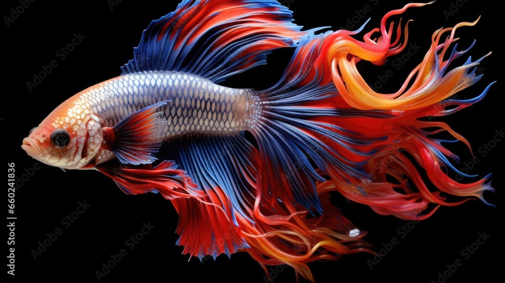 Beautiful colored fighting fish Beautiful colored fighting fish