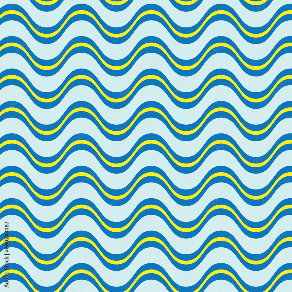 abstract seamless blue yellow vertical wave line pattern art. abstract seamless blue yellow vertical wave line pattern art.