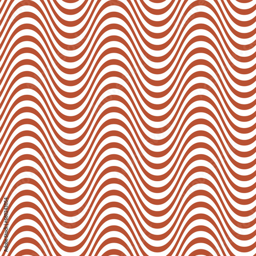 abstract seamless brown wave line pattern art.