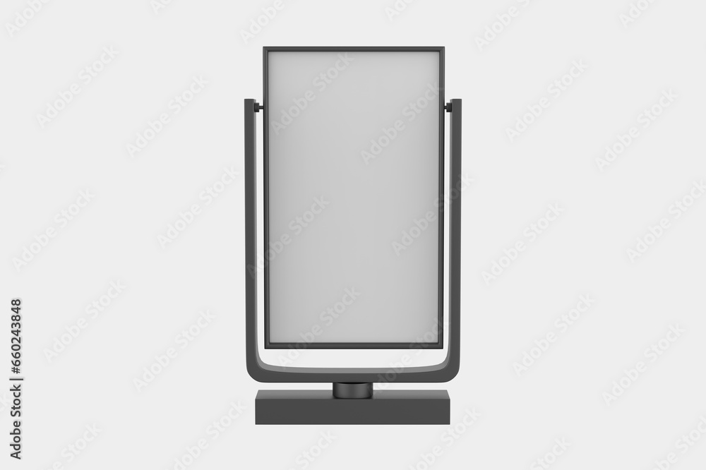 Promotional Stand Mockup Isolated On White Background. 3d illustration Promotional Stand Mockup Isolated On White Background. 3d illustration