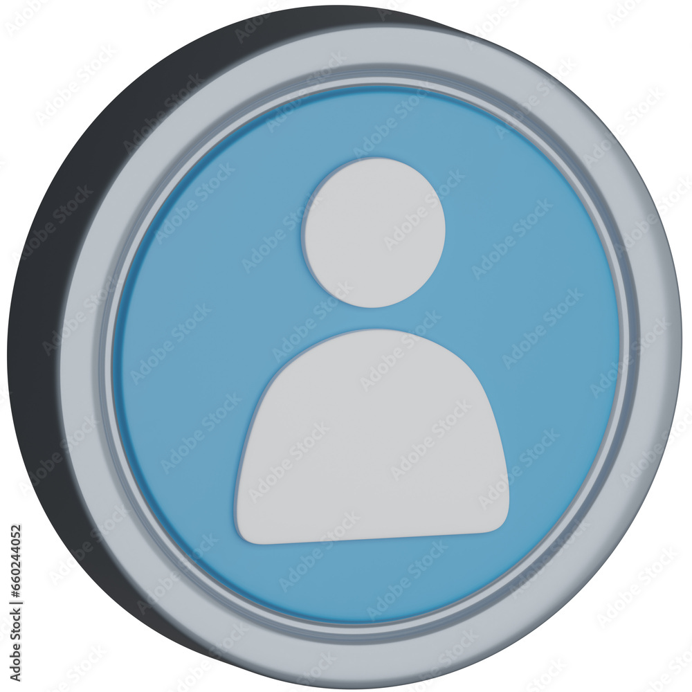 Contact 3D Icon Contact 3D Icon