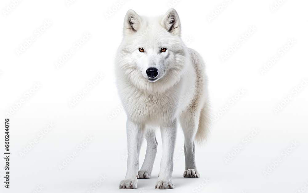white wolf isolated on white white wolf isolated on white