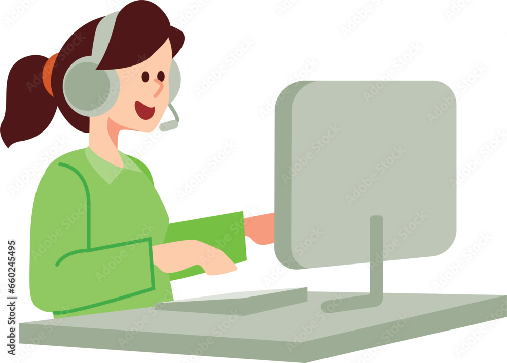 customer service girl