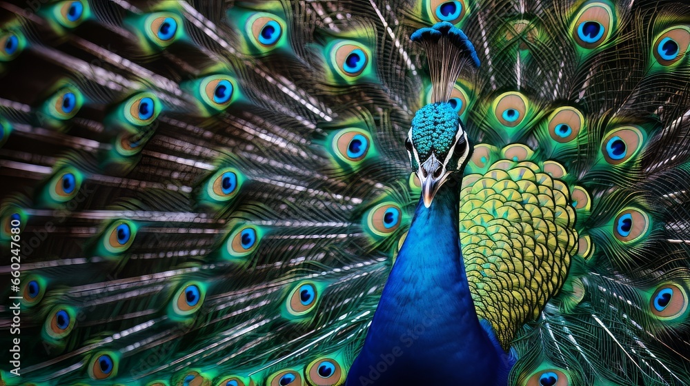 Obraz premium peacock with feathers