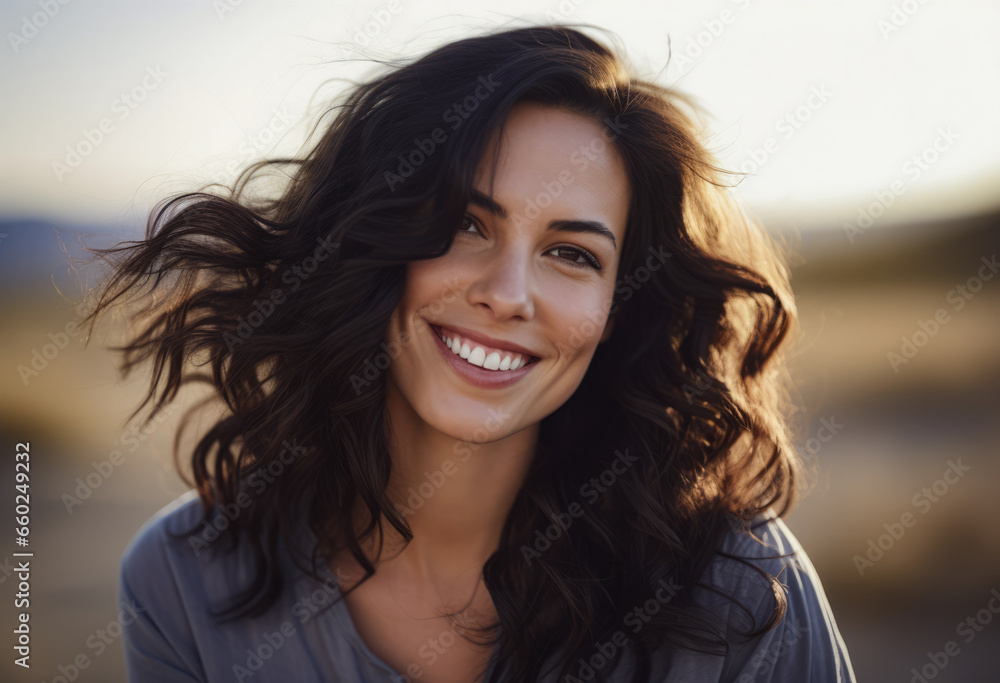 Portrait of an attractive young woman isolated from the background