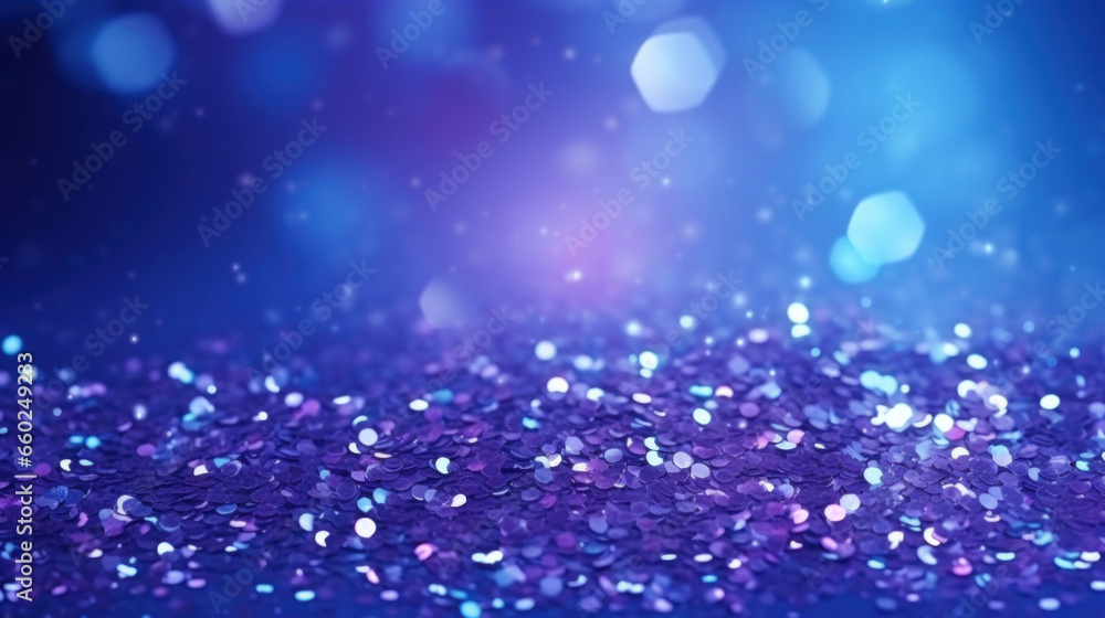 Blue glitter particles abstract background Blue glitter particles abstract background