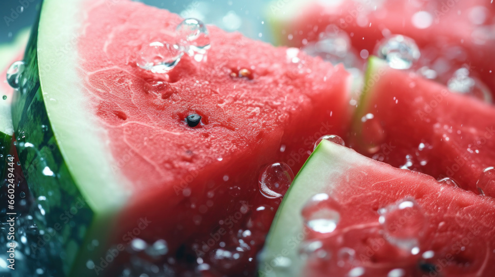 Close-up slices of watermelon. Close-up slices of watermelon.