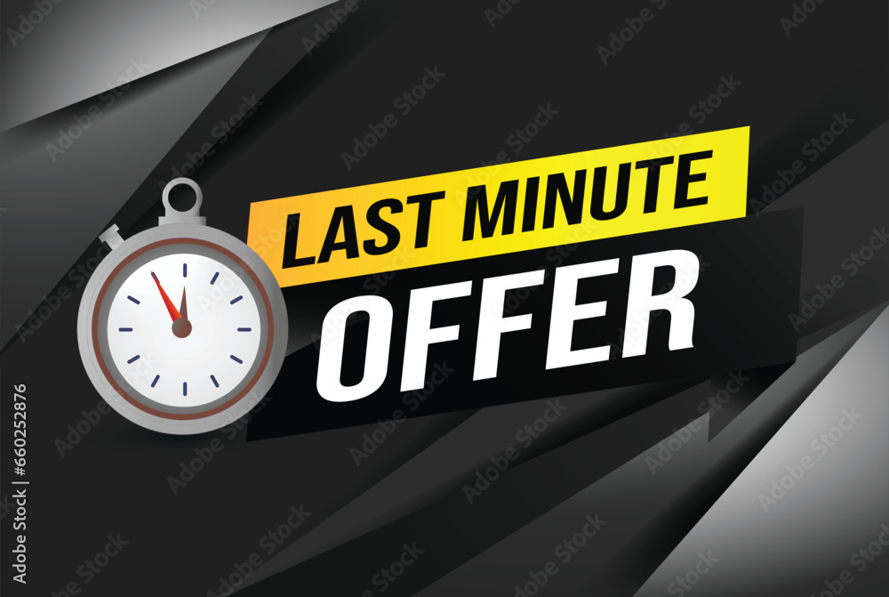 Last minute offer watch countdown Banner design template for marketing. Last chance promotion or retail. background banner poster modern graphic design for store shop, online store, website Last minute offer watch countdown Banner design template for marketing. Last chance promotion or retail. background banner poster modern graphic design for store shop, online store, website