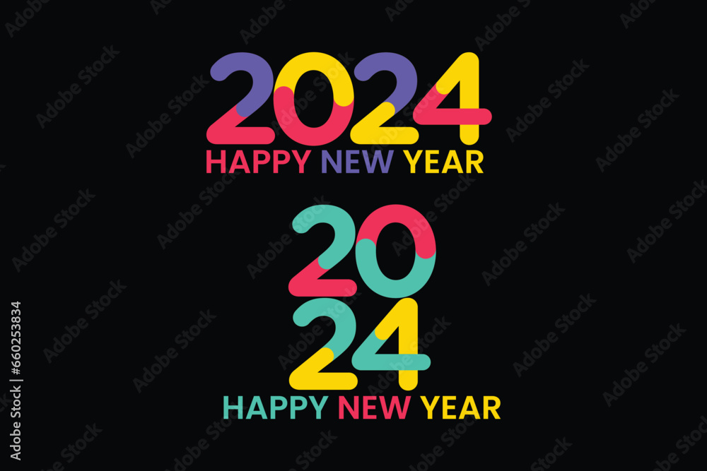 2024 logo design vector template with modern unique and creative 2024 logo design vector template with modern unique and creative
