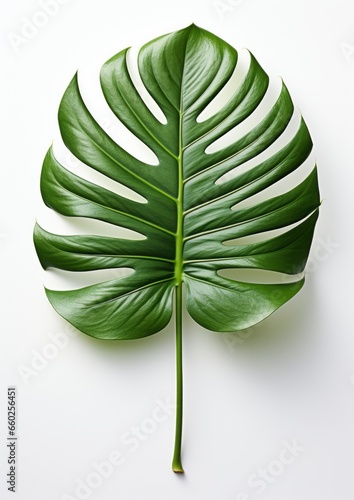 Monstera leaf. Isolated.