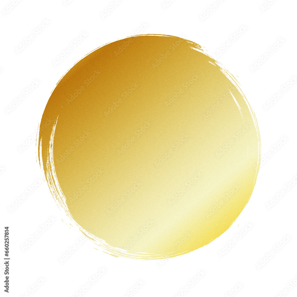 gold circle brush