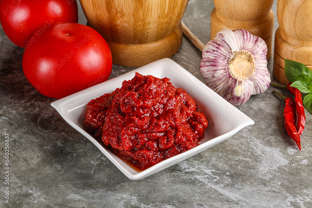 Natural organic red tomato paste Natural organic red tomato paste