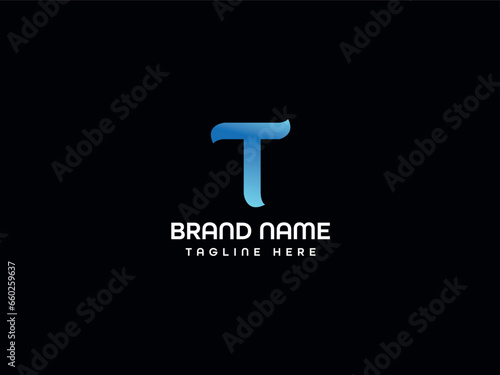 t letter logo