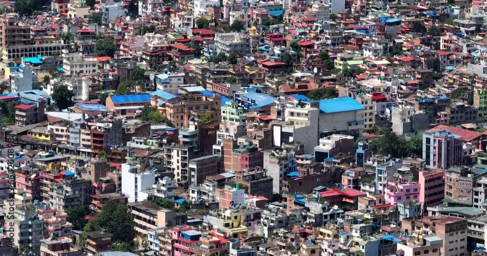 Drone flys showing Urban City Housing Kathmandu Nepal, Water Pollution and unmanaged urbanization, Busy Asian City Lifestyle, green city, active government, Colorful, living standards 4K Drone flys showing Urban City Housing Kathmandu Nepal, Water Pollution and unmanaged urbanization, Busy Asian City Lifestyle, green city, active government, Colorful, living standards 4K