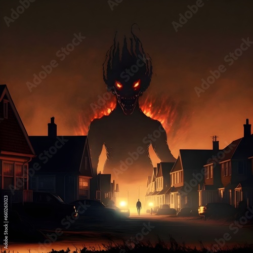 The Felixstowe fire demon was an extraterrestrial sighting that took place in the English town of Felixstowe England on the evening of September 20 1965 in a 80s horror film real footage gothic  photo