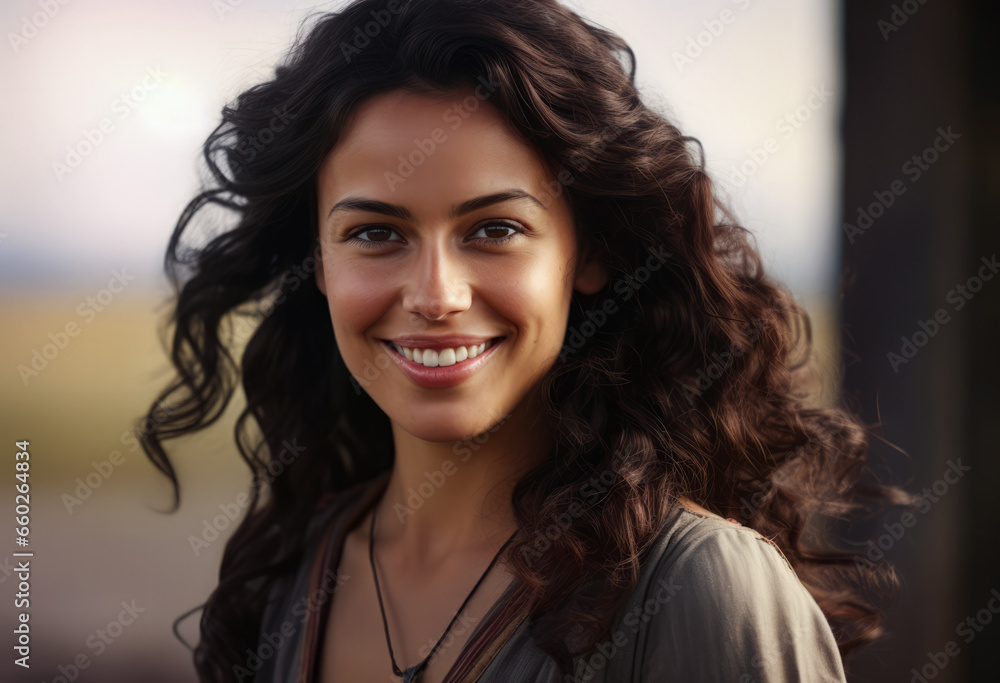 Portrait of a multiethnic woman Portrait of a multiethnic woman
