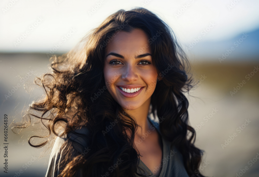 Portrait of a multiethnic woman Portrait of a multiethnic woman
