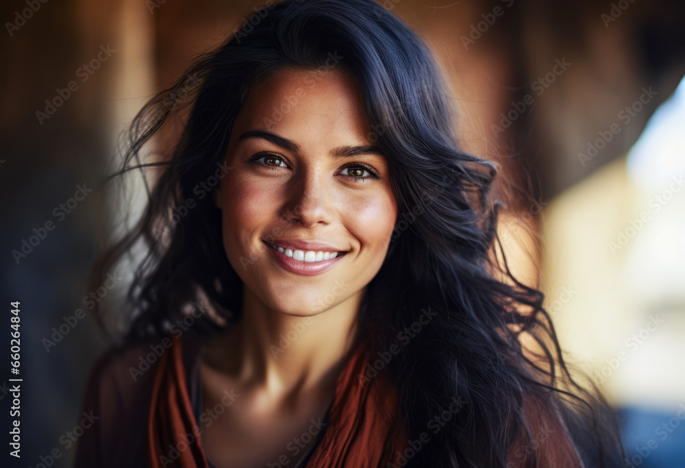 Portrait of a multiethnic woman Portrait of a multiethnic woman