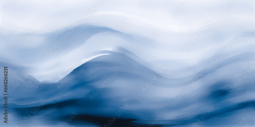 Abstract ocean wave watercolor texture. Blue and white isolated water wave background illustration. Tropical beach travel backdrop. Ink paint wavy water painting texture for mobile web. Abstract ocean wave watercolor texture. Blue and white isolated water wave background illustration. Tropical beach travel backdrop. Ink paint wavy water painting texture for mobile web.