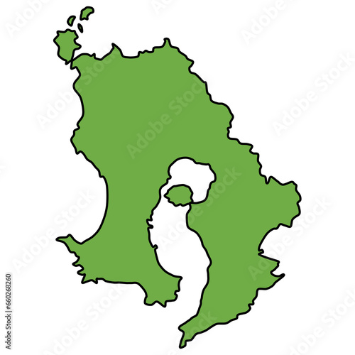 ラフな鹿児島県