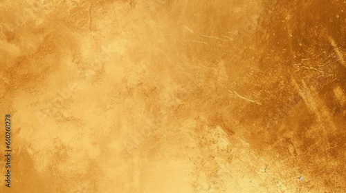 Golden scratched surface texture background