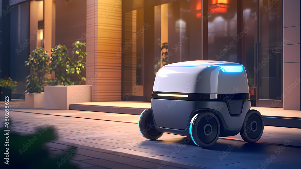 A smart delivery robot that delivers packages