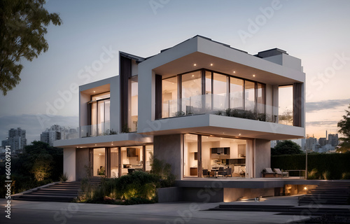 modern building in the evening © Designer Khalifa