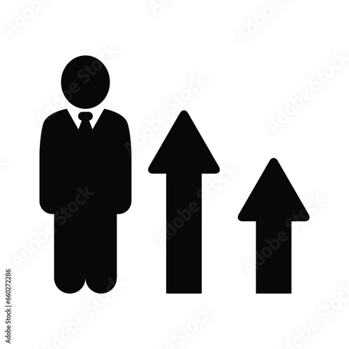 Business career development vector icon