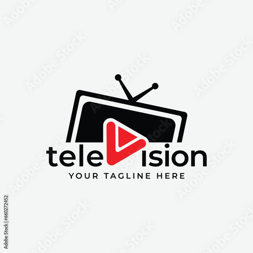 vector illustration analogue retro television with antenna channel and signal selector