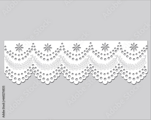 illustration of an background cotton lace vintage design