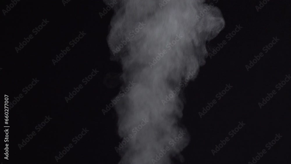 Steam on a black background. Steam on a black background.