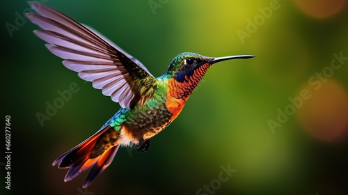 Wide-billed Hummingbird. background © @_ greta