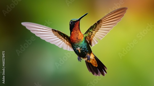 Wide-billed Hummingbird. background © @_ greta