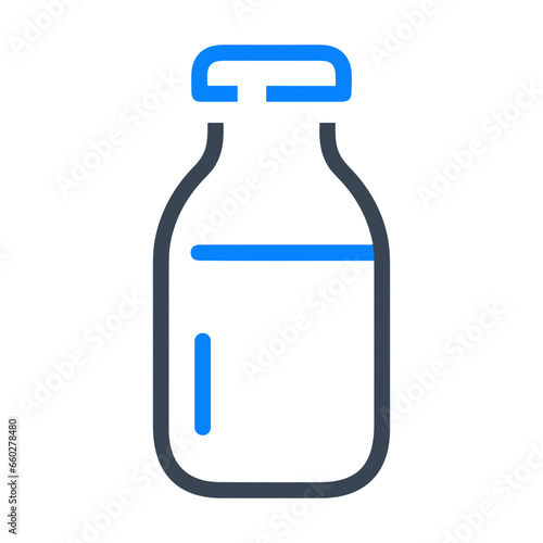 Bottle drink icon symbol vector image. Illustration of the drink water bottle glass design image